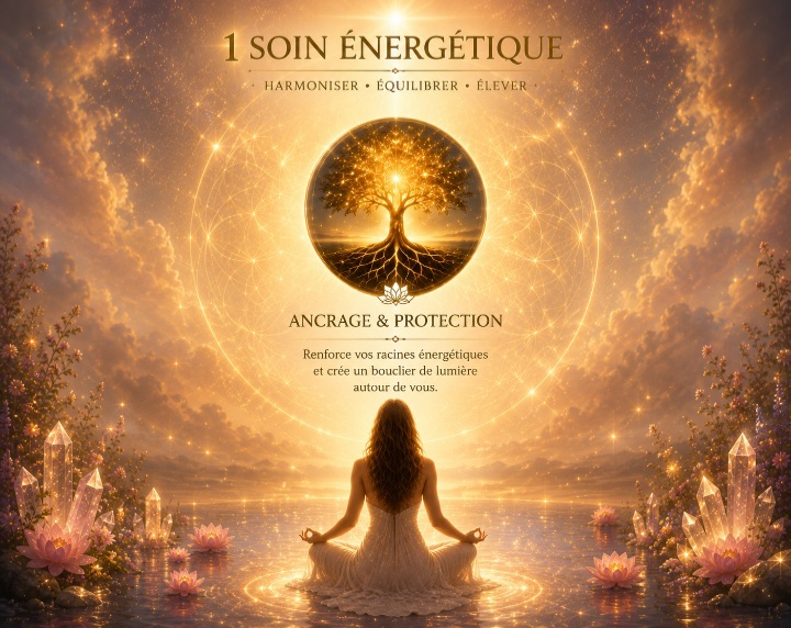 Soin énergétique unique — Ancrage & protection